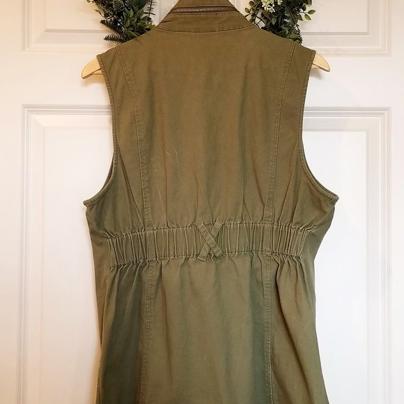 VGUC Explorer Vest Army Green Style #5101 - Picture 3 of 4